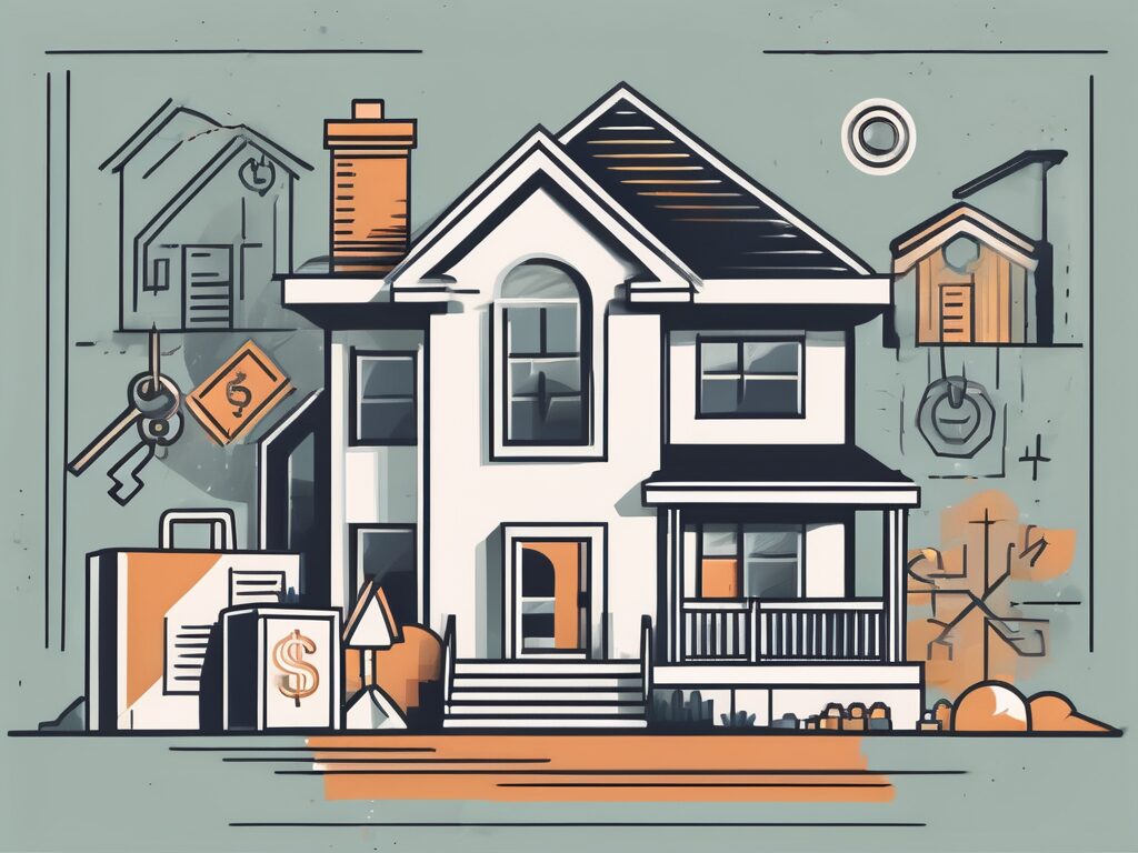 A house with a sold sign in front