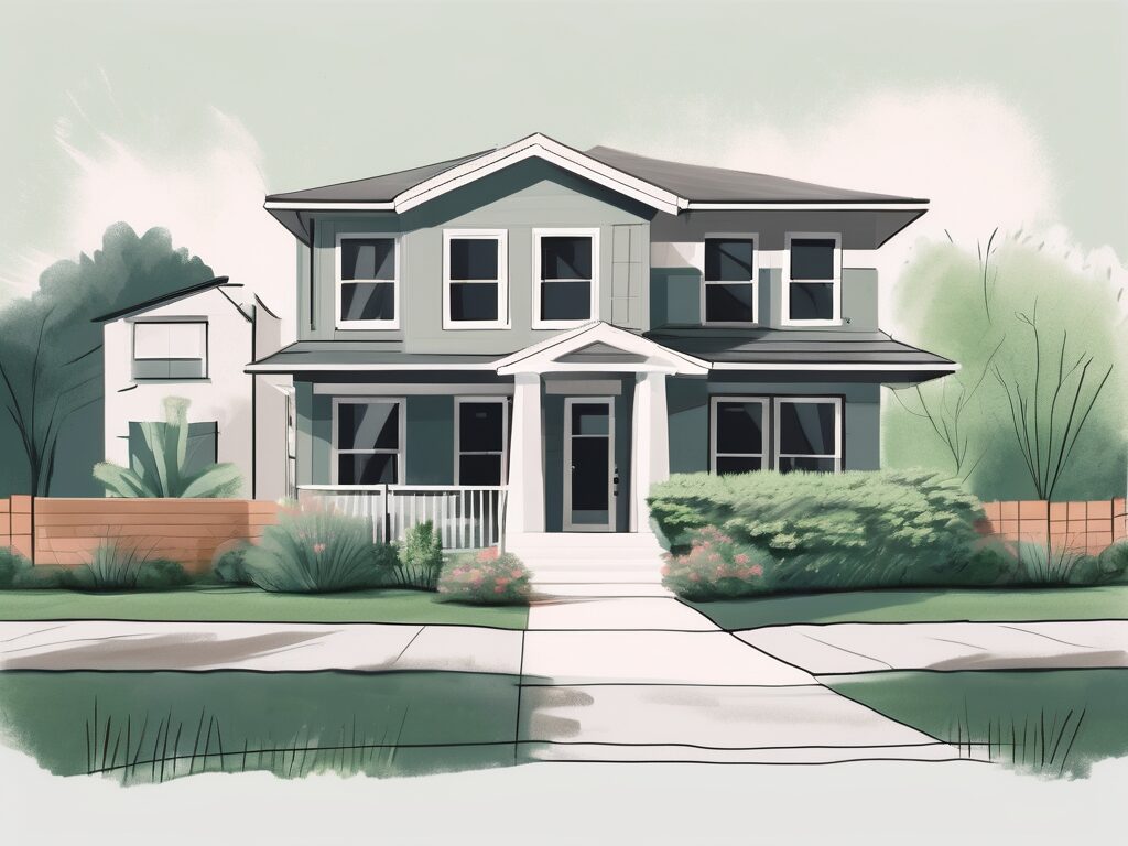 A well-maintained house with a lush garden