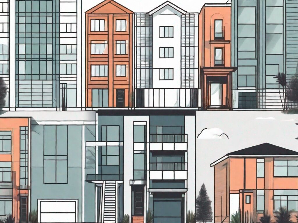 A variety of residential and commercial properties in jacksonville