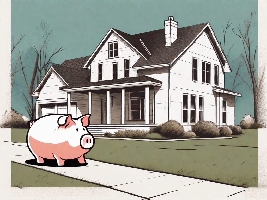 A traditional nebraska home with a large sold sign on the front lawn