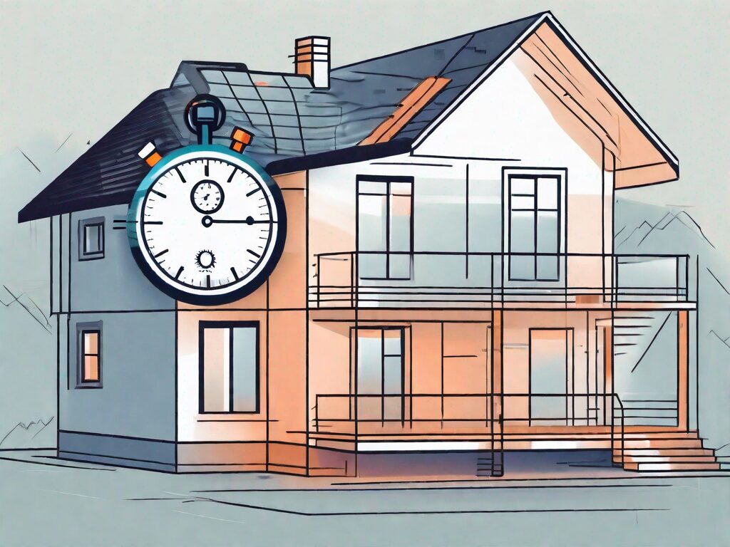 A house being inspected