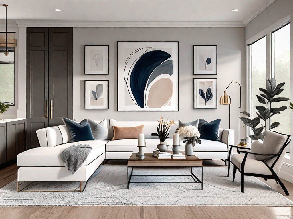 A beautifully staged home interior in charlotte