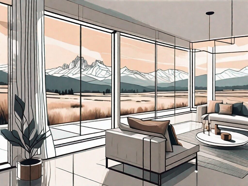 A beautifully staged home interior with modern furniture and decor