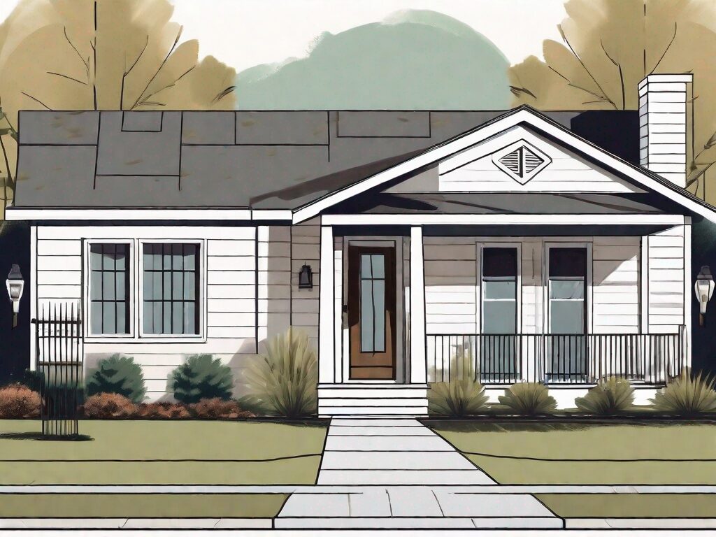 A ranch style house with enhanced curb appeal
