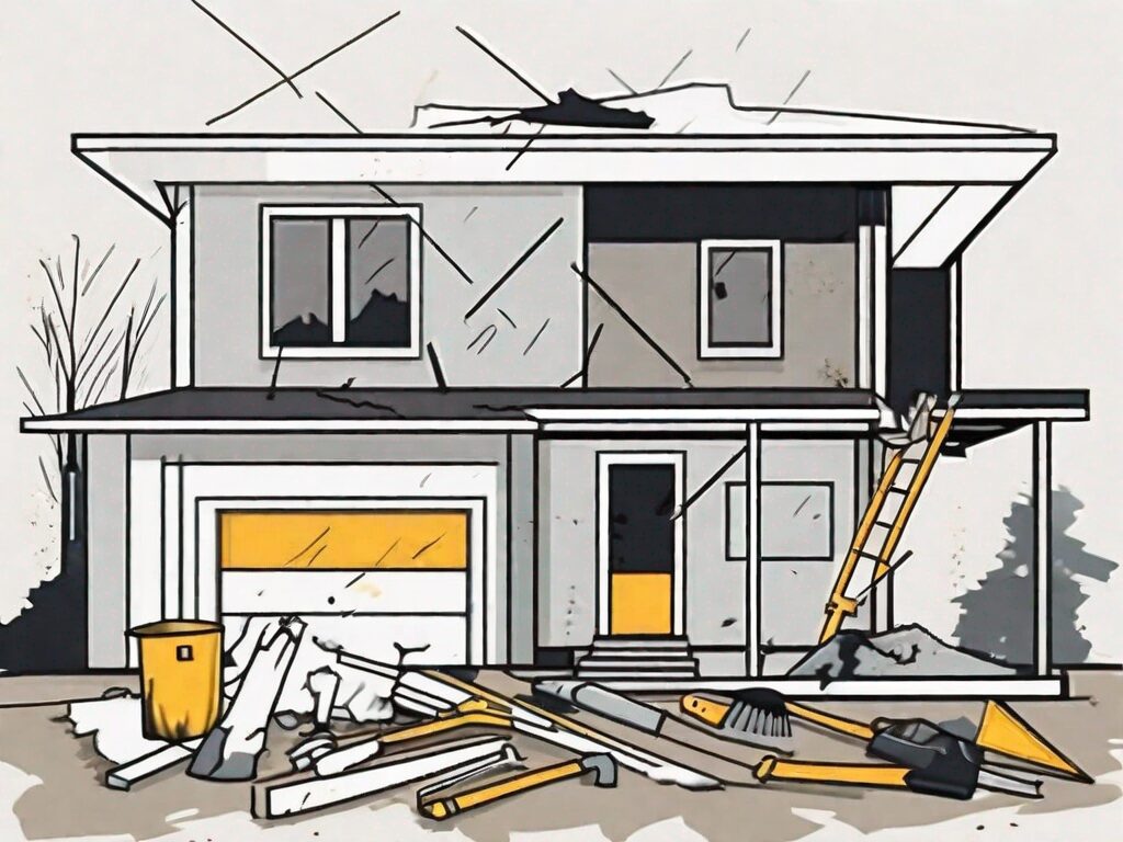 A half-renovated house