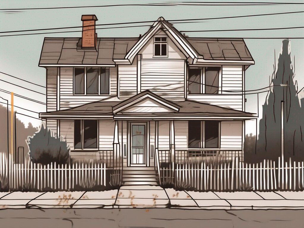 An old house with visible outdated wiring systems