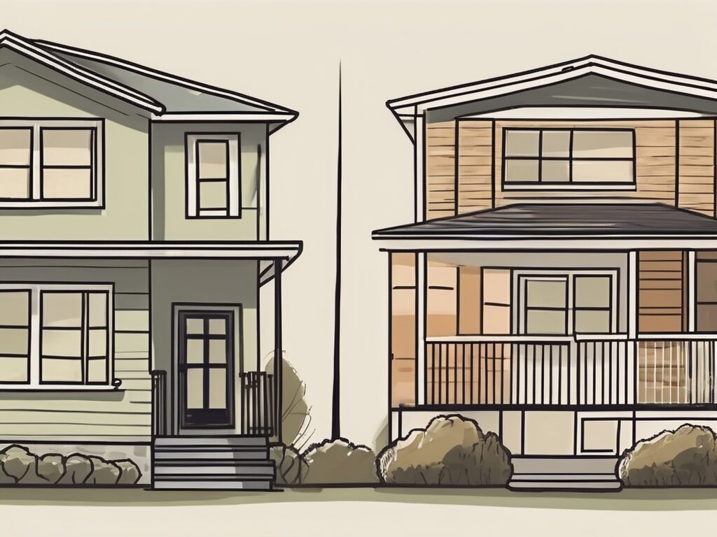 Two houses side by side