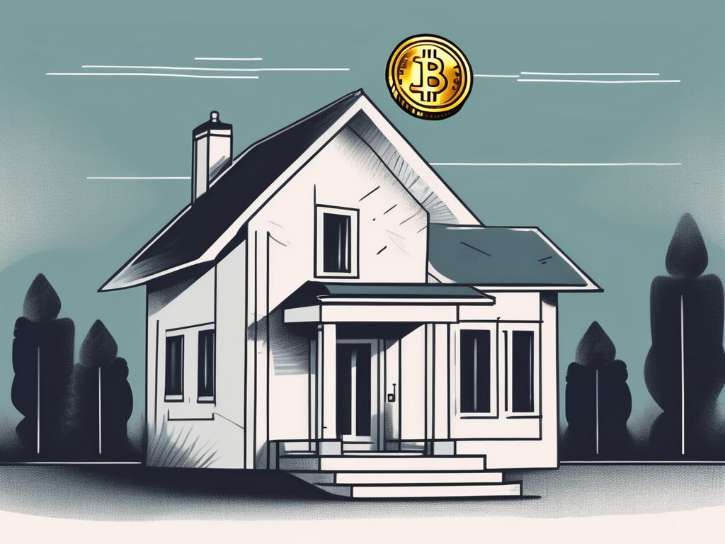 A house with a large