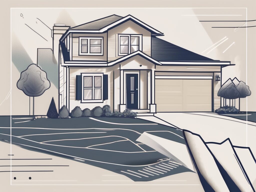 A house with a sold sign in the front yard