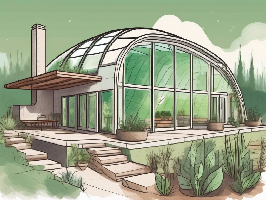 An earthship home