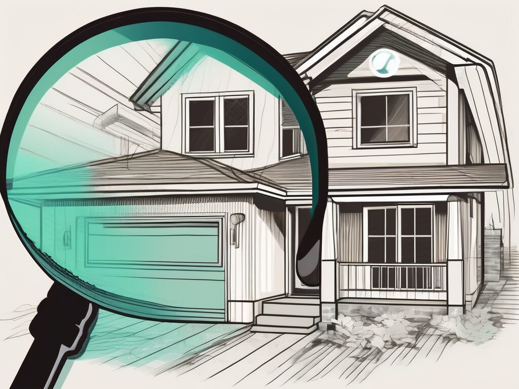 A house under a magnifying glass