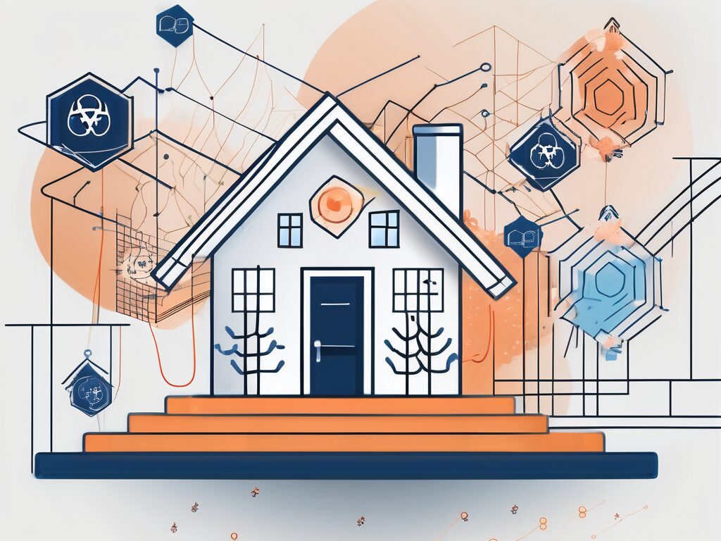 A house with a mortgage board