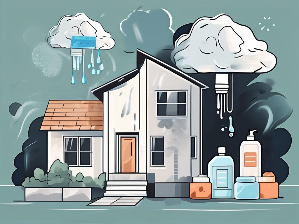 A house with a 'for sale' sign in the yard