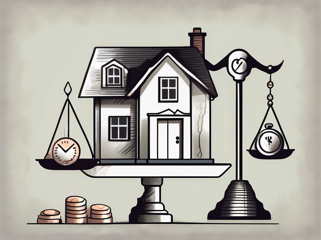 A house with a price tag