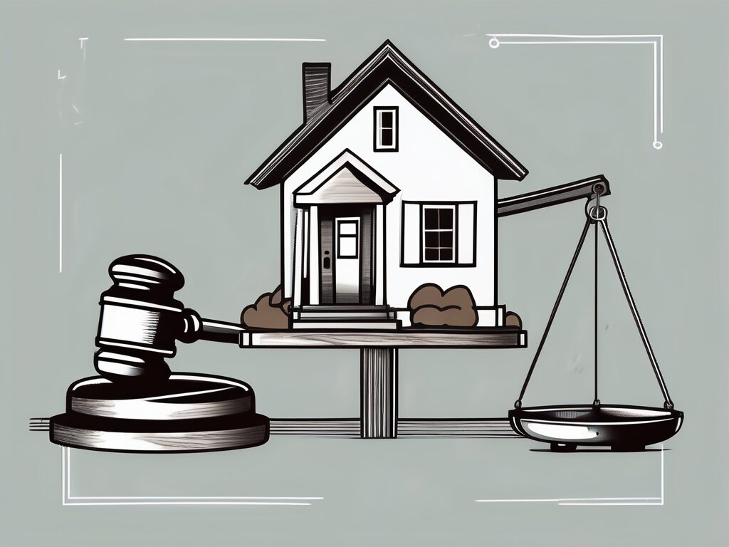 A house with a large price tag attached to it