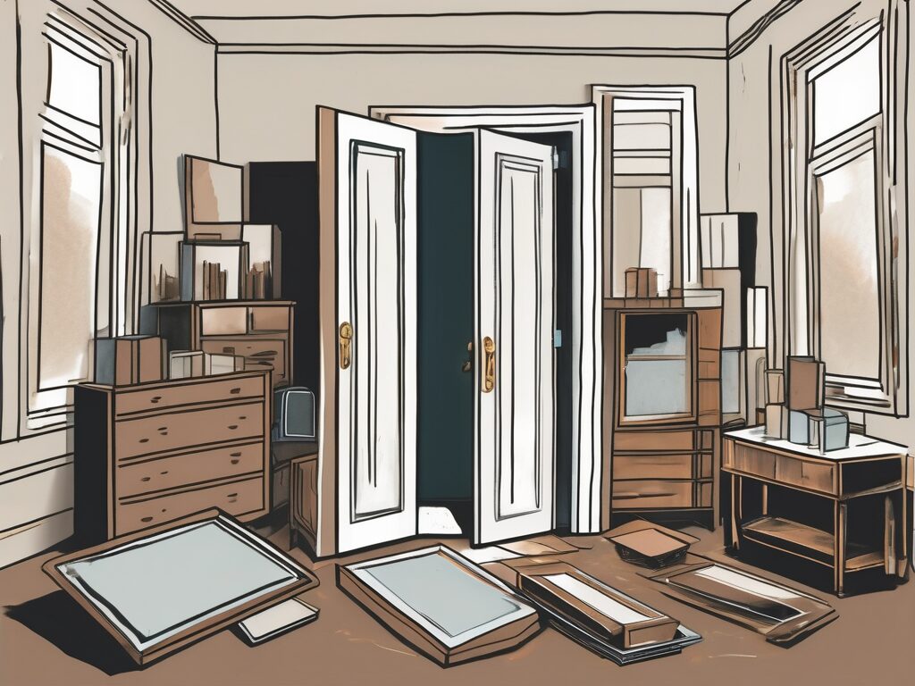 A house with doors and windows wide open