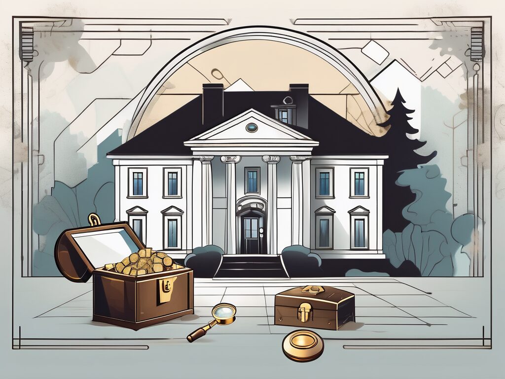 A luxurious mansion with a sold sign in the front