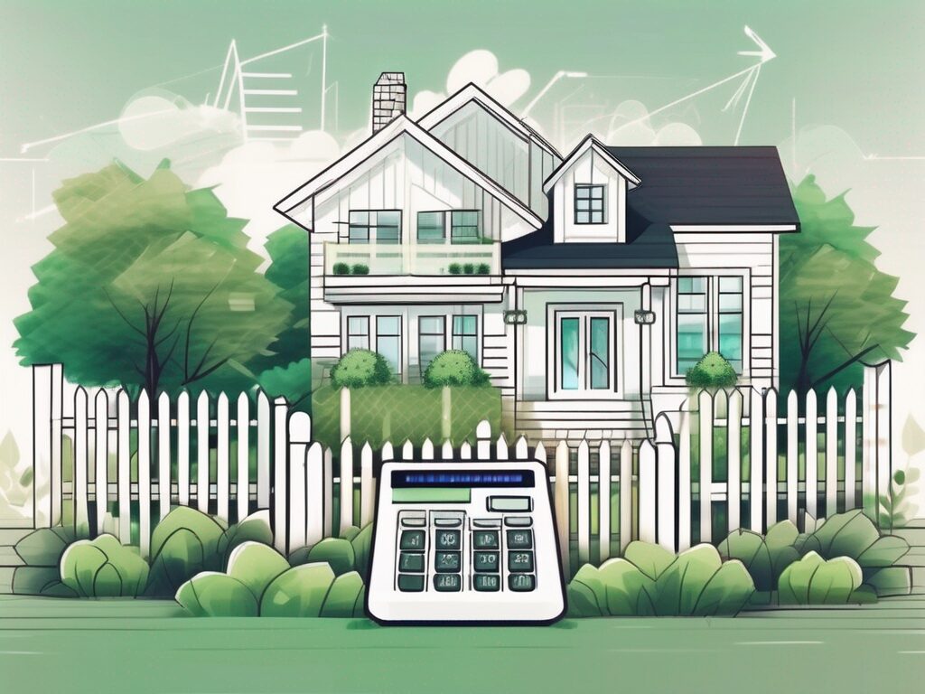 A charming dream house with a picket fence