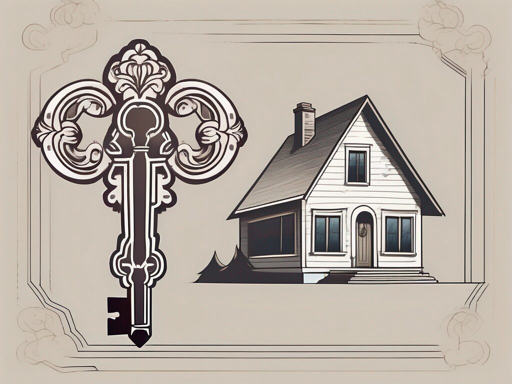 A house with a large