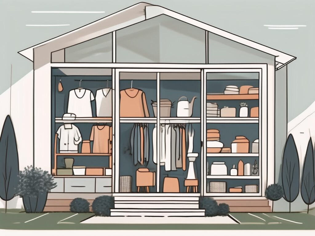 A house with open doors and windows