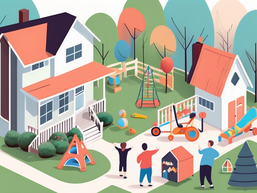 A family home with a 'for sale' sign in the yard