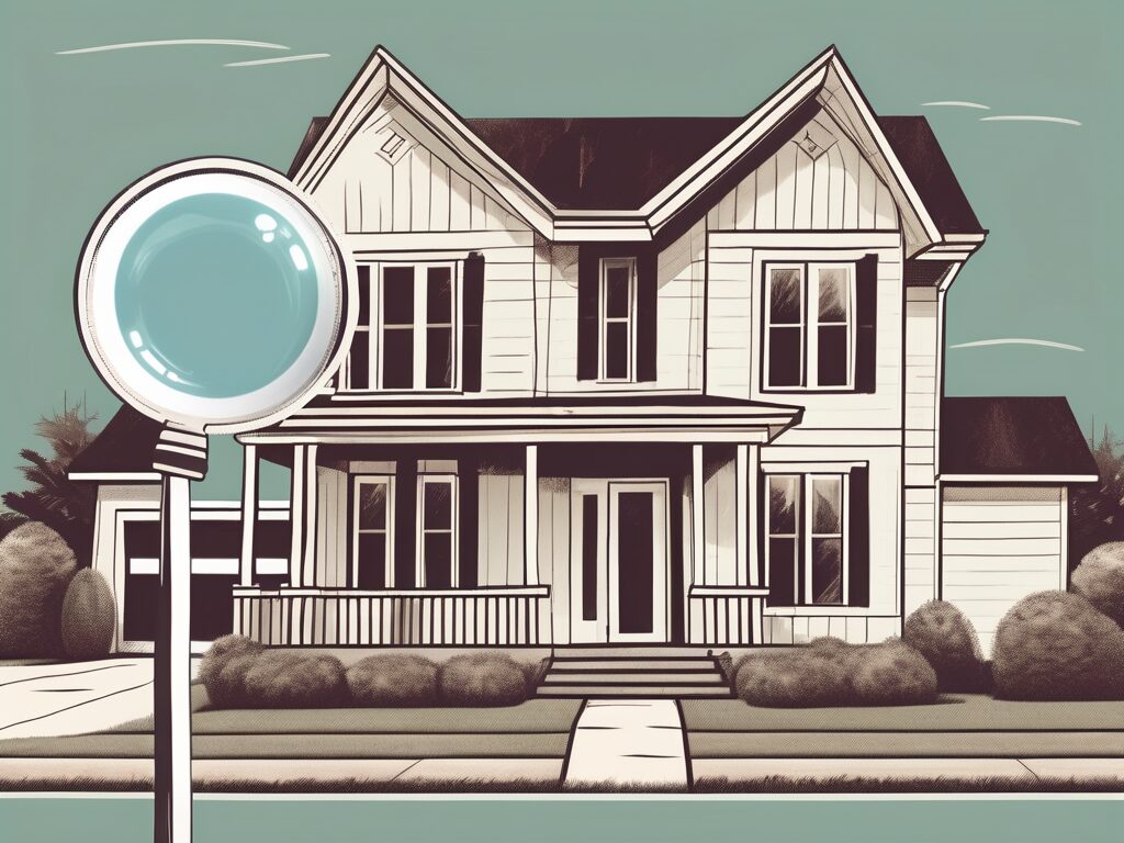 A vintage house with a for-sale sign in the front yard