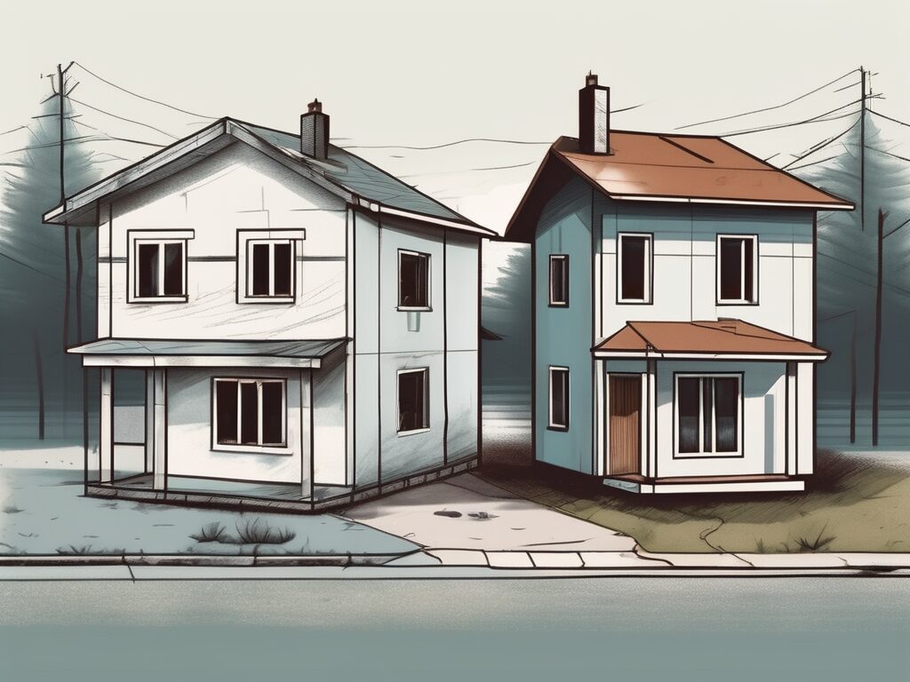 Two neighboring houses