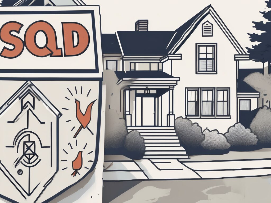 A traditional new jersey house with sold sign in front