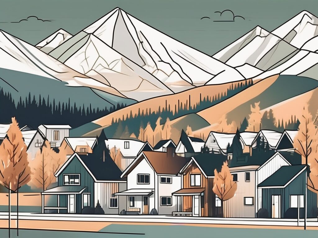 A picturesque small town in idaho