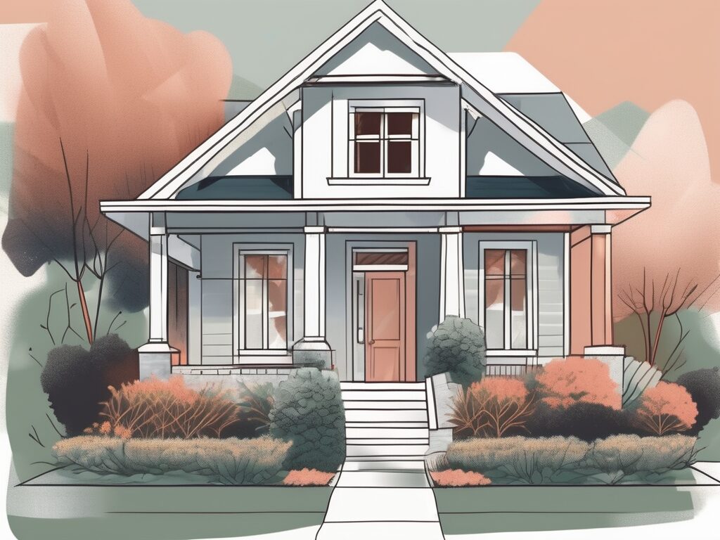 A house undergoing various improvements such as a fresh coat of paint