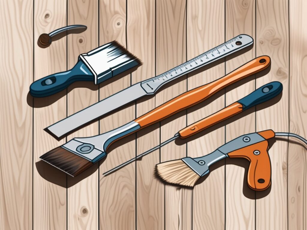 A few simple diy tools like a paintbrush