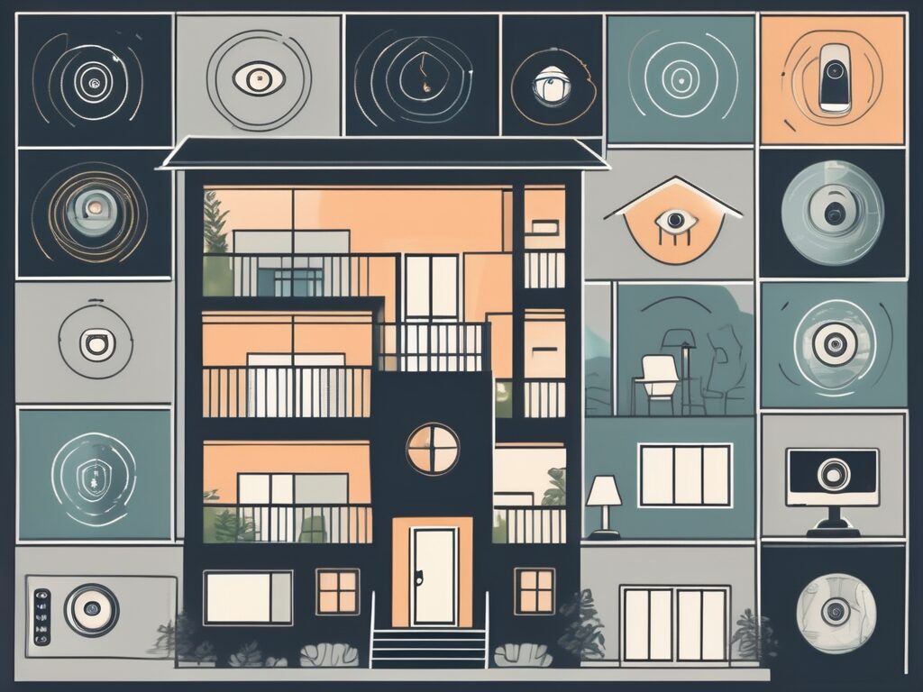 A home with an advanced security system