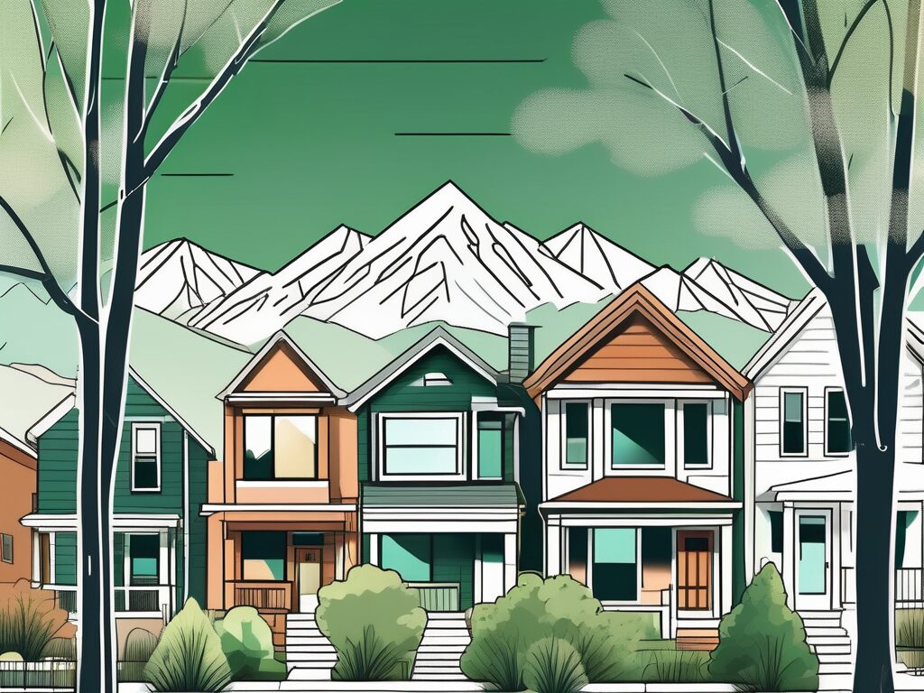 A picturesque denver neighborhood with a variety of charming homes
