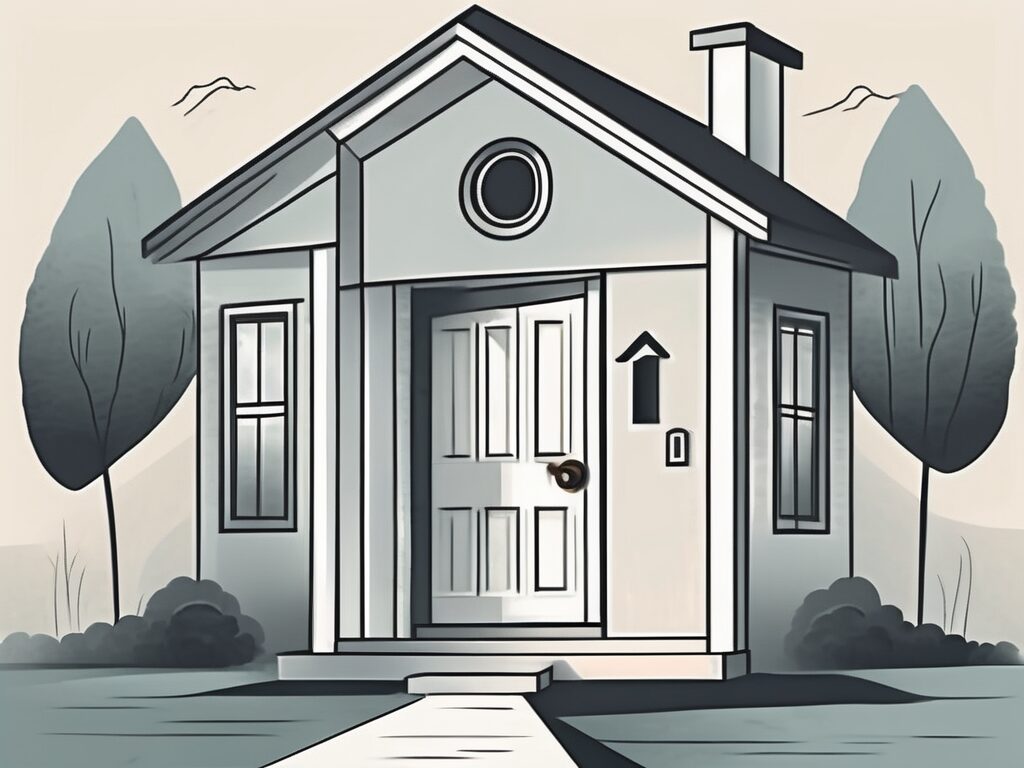 A house with a keyhole