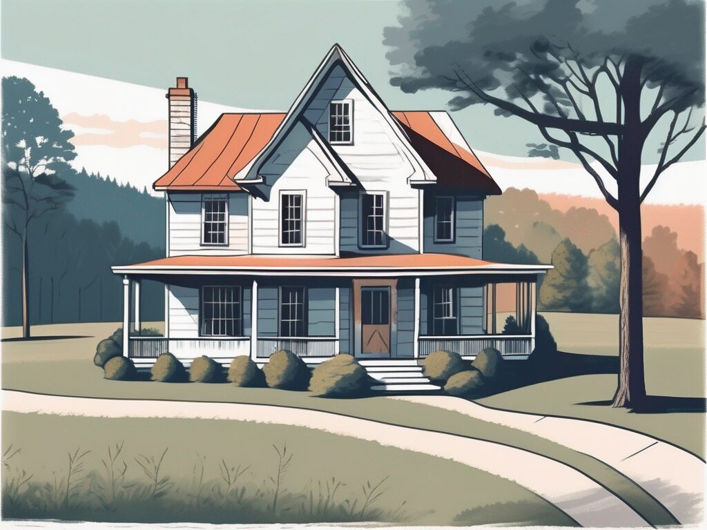 A charming house surrounded by west virginia's iconic countryside landscape