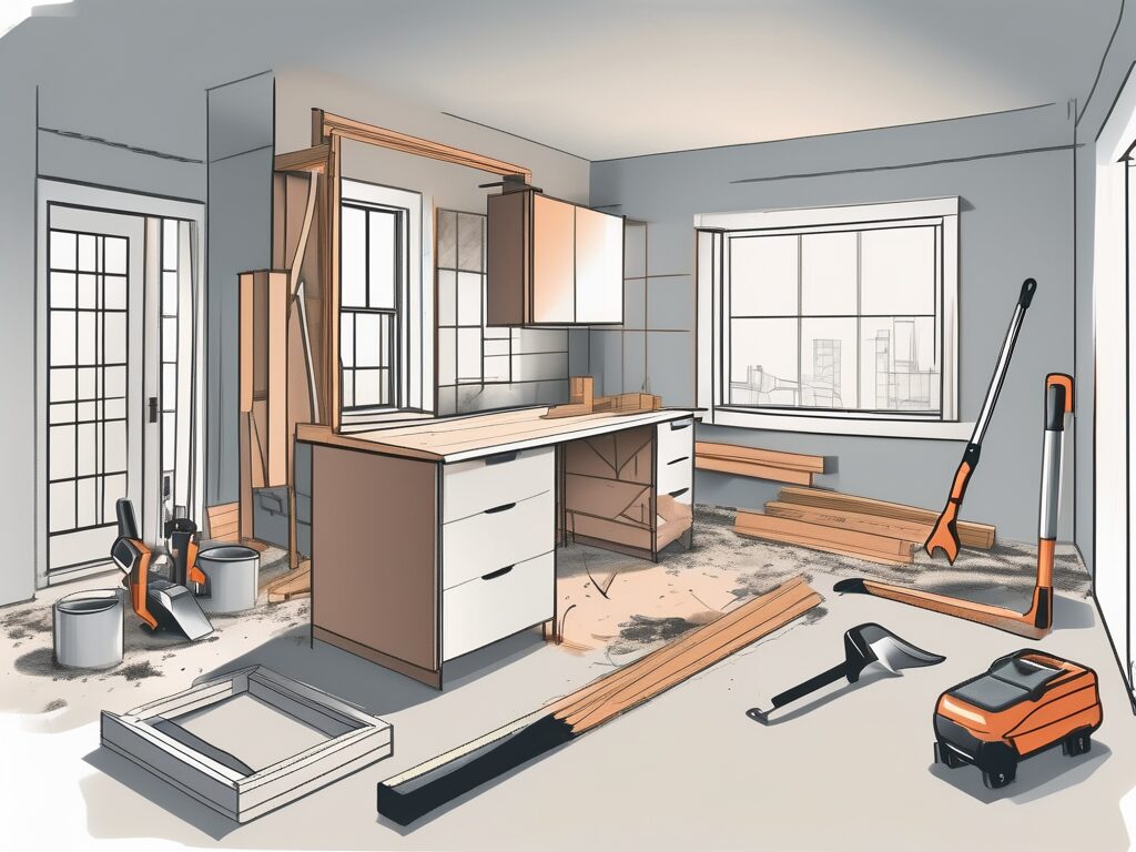 A house under construction