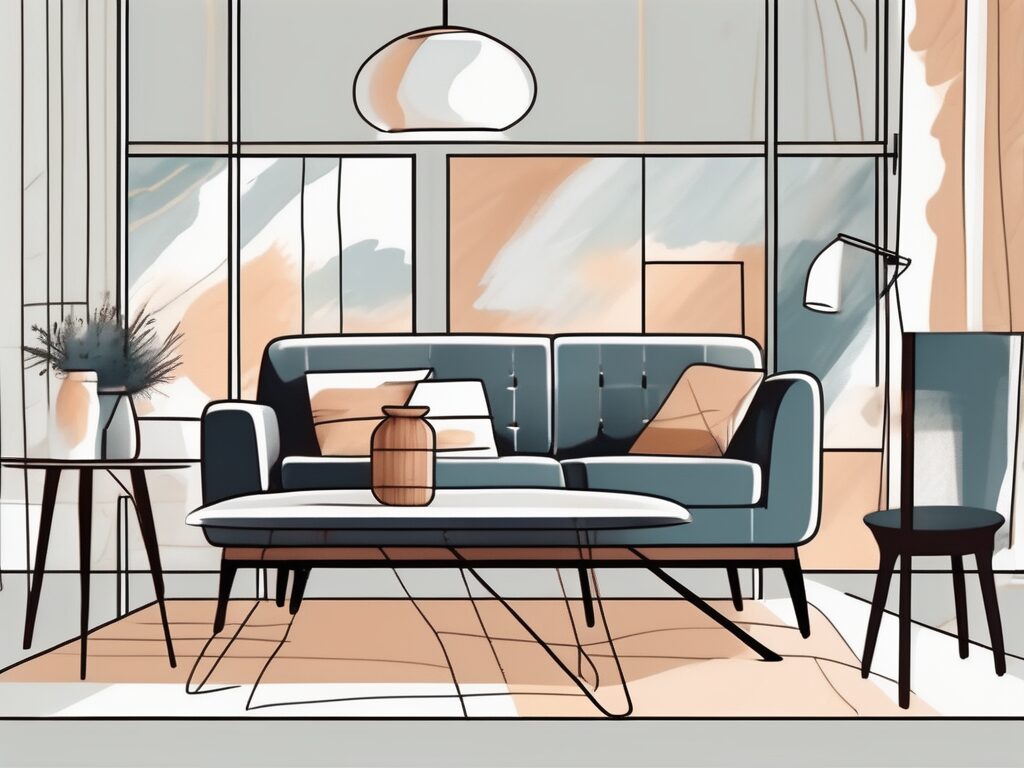 Various pieces of furniture like a sofa