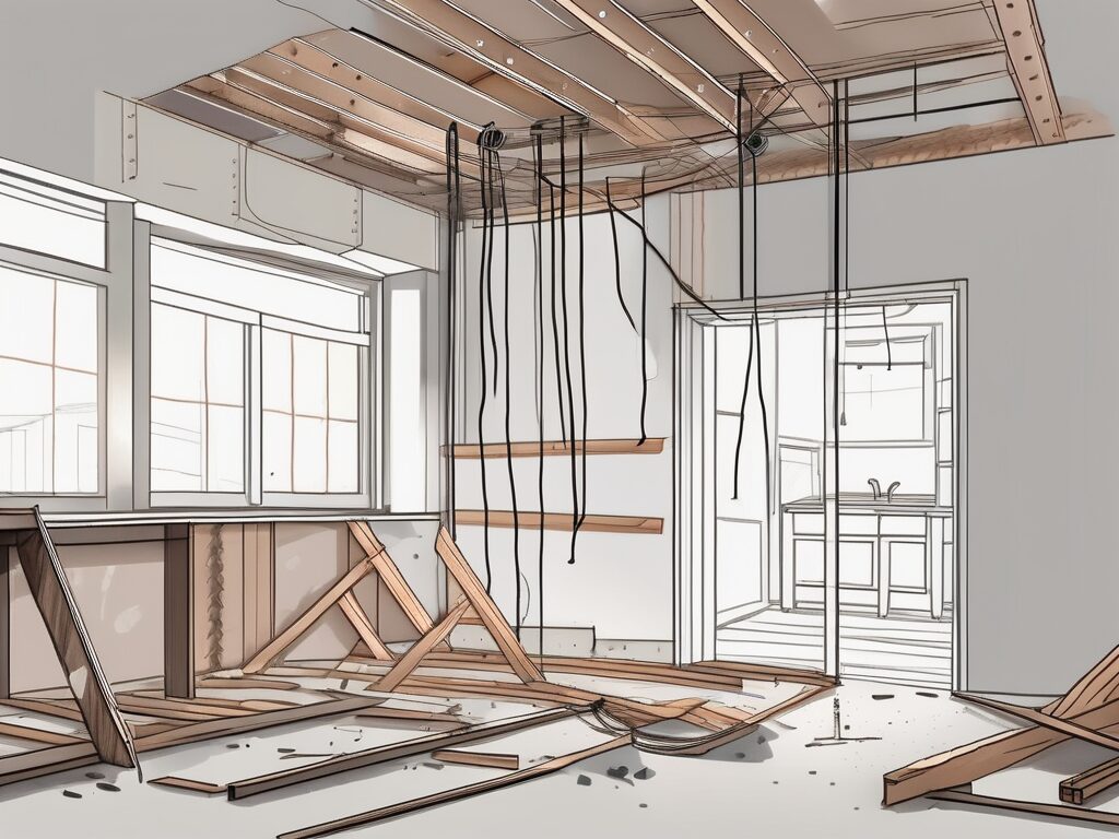 A home in mid-renovation