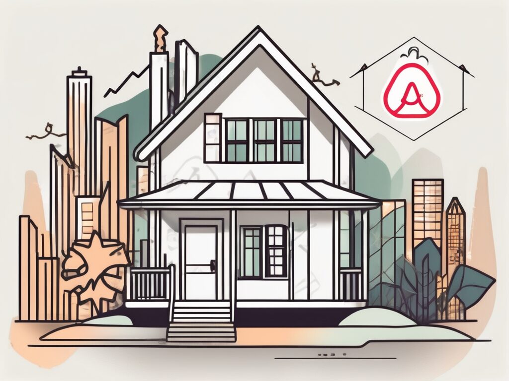 An attractive airbnb property with a 'sold' sign