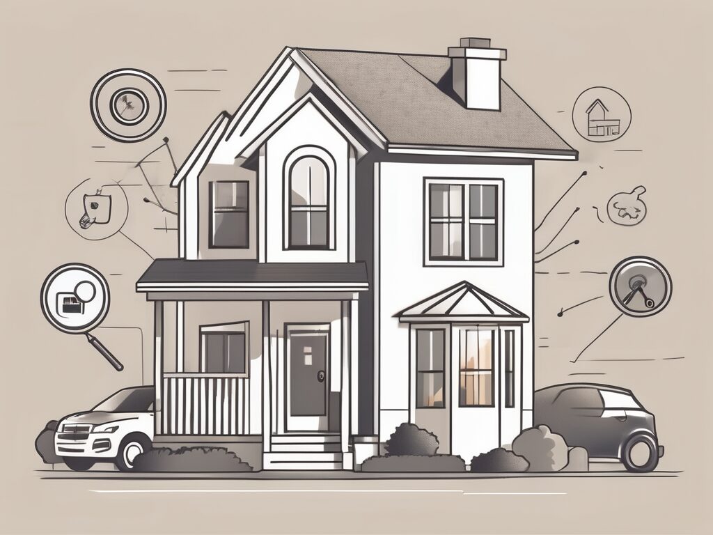 A house with a sold sign in the front yard