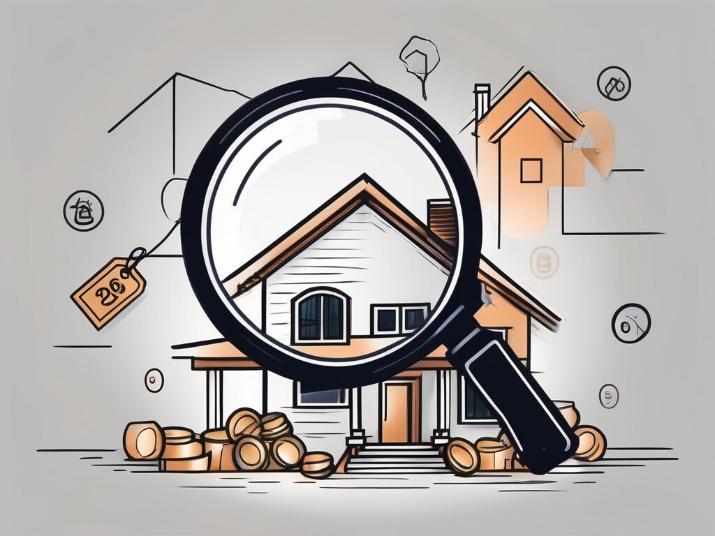 A house with a price tag