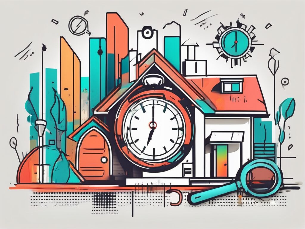 A vibrant home with a 'sold' sign in front