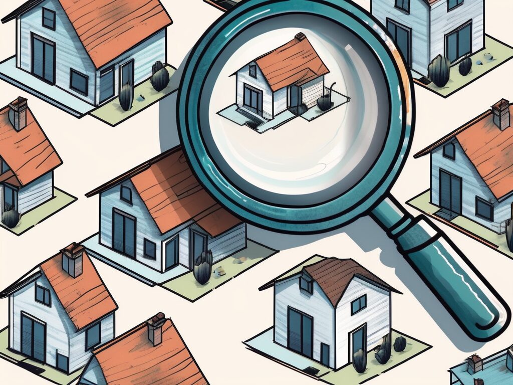 A house with a price tag showing a smaller amount