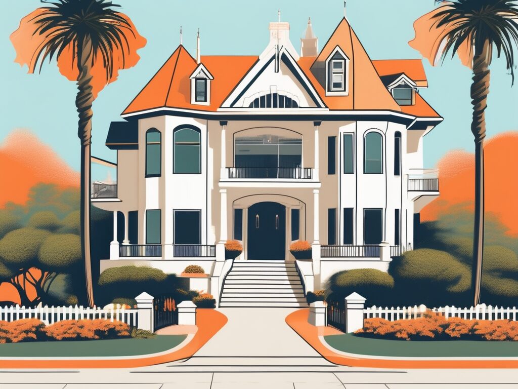 A house with a 'sold' sign in the front yard