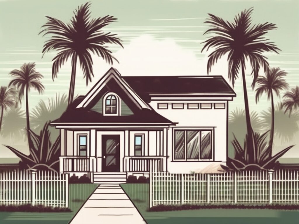 A house with a "sold" sign on the front lawn