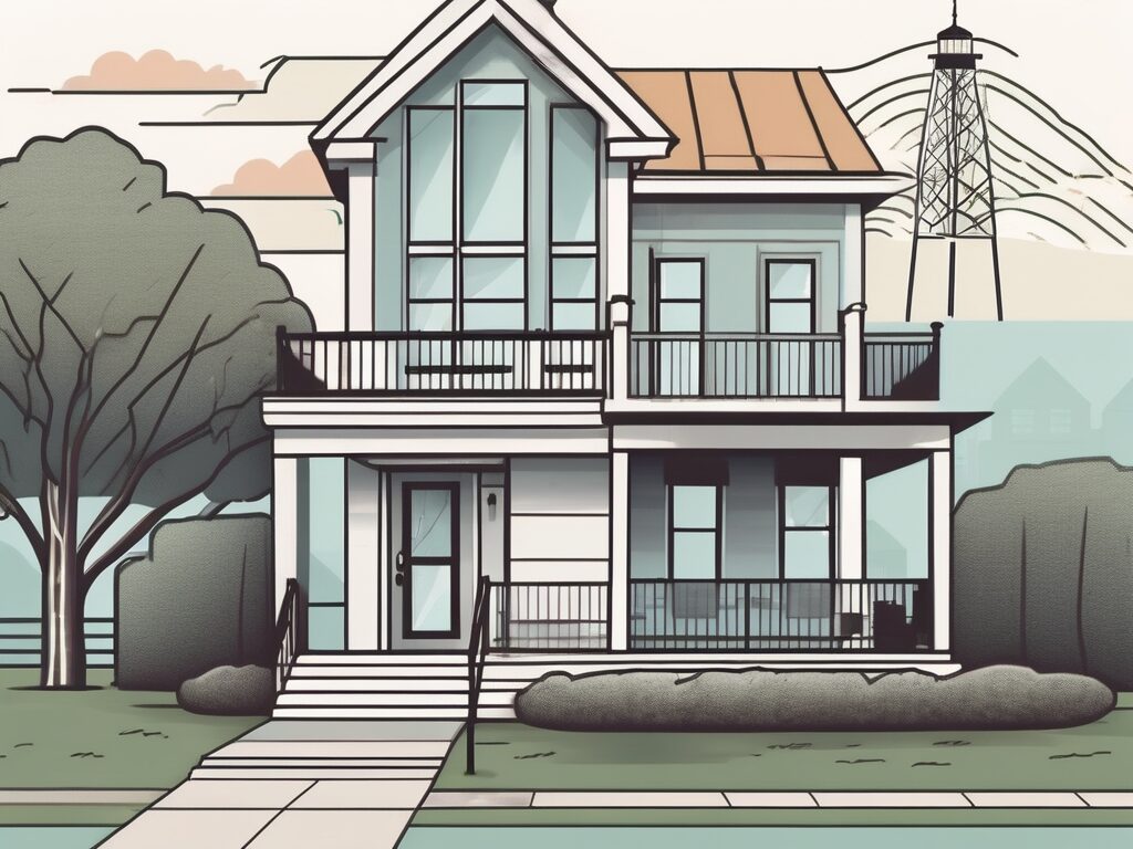 A house with a "sold" sign in the front yard