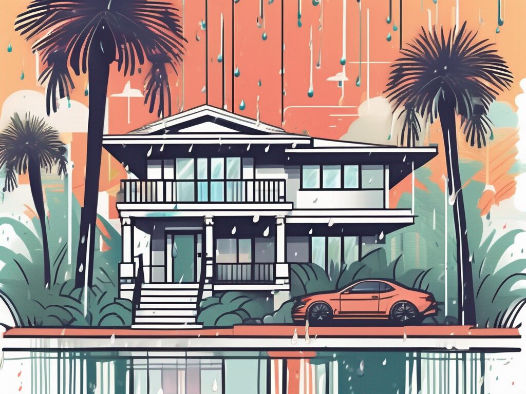 A house with a price tag hanging off it