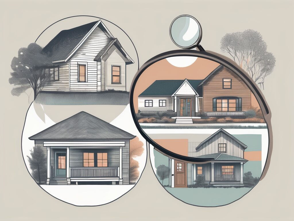 A variety of houses