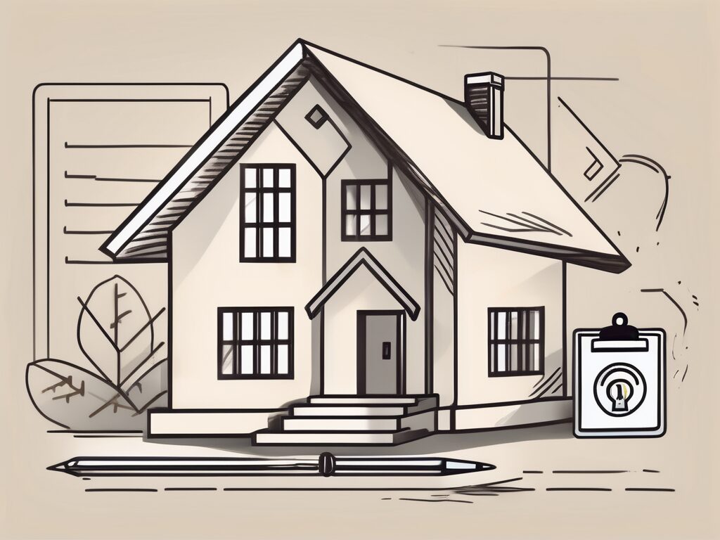 A checklist with symbolic icons of a house