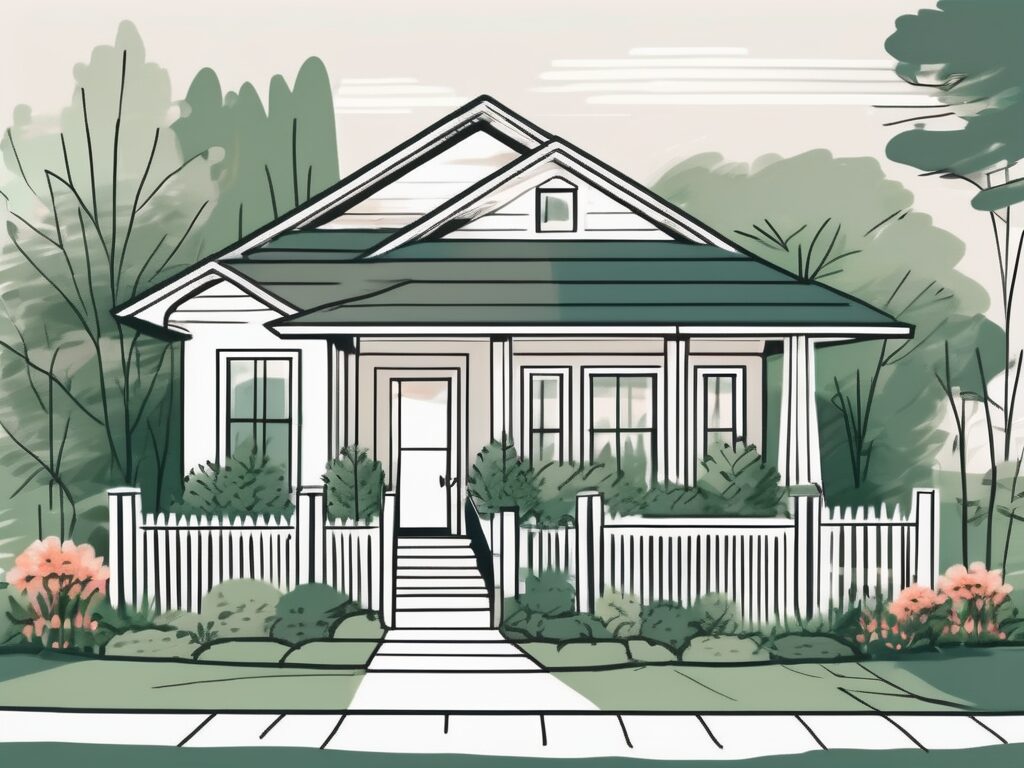 A well-maintained house with a lush garden